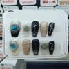 NALoRa Handmade Nail Wearing Popular Cool Style Nail Beauty Long Luxury Nude Nails Tips Full Cover Glitter Fake Nails Women Girls (Size : M) view 2