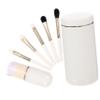 Housoutil 2sets Portable Makeup Brush Kit with Mirror Women Beauty Tools for Blush Foundation and Eyeshadow Compact and Lightweight for Travel for Makeup view 3