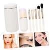 Housoutil 2sets Portable Makeup Brush Kit with Mirror Women Beauty Tools for Blush Foundation and Eyeshadow Compact and Lightweight for Travel for Makeup view 4