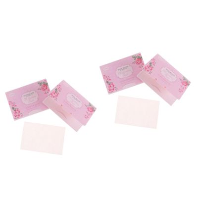 Housoutil 200pcs Facial Oil Blotting Oil Absorbing Paper Natural Fiber Portable Box for Oily Skin Care