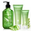 All Purpose Aloe Vera Gels Set - 3 Pieces - 300g Aloe Vera Gel + Tea Tree Oil, 114g Aloe Gel & 45g Aloe Vera Gel view 1