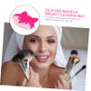 Housoutil Cosmetic Brush Portable Scrubber Cup for Effortless Makeup Brush Care Safe and Design for Daily Use view 2
