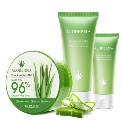 All Purpose Aloe Vera Gels Set - 3 Pieces - 200g Aloe Vera Gel, 114g Aloe Vera Gel & 45g Aloe Gel Travel Size