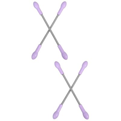 minkissy 4pcs Portable Facial Hair Remover Spring Epilator Tool for Quick Hair Removal Stainless Steel Threading Device for Smooth Skin for Travel and Home Use