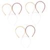 Housoutil 3pcs Chic Plastic Hair Band Teeth Thick Set Colors for Daily Wear and Quick Styling for Women and Girls view 1