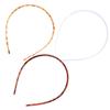 Housoutil 3pcs Chic Plastic Hair Band Teeth Thick Set Colors for Daily Wear and Quick Styling for Women and Girls view 2