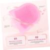NOLITOY 3pcs Silicone Face Scrubber for Deep Cleansing and Exfoliation Soft Facial Brush Ergonomic Design for Daily Use and Makeup Removal Silicone Skin Care Tool view 2