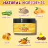 ORGANIC EXTRACT Turmeric Face Mask  4.2 fl oz / 120g  Vitamin C Brightening Clay Mask for Face, Formulated to Reduce Dark Spots, Deep Cleansing Clay Mask, with Honey, Jojoba Oil, Aloe Vera view 2