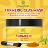 ORGANIC EXTRACT Turmeric Face Mask  4.2 fl oz / 120g  Vitamin C Brightening Clay Mask for Face, Formulated to Reduce Dark Spots, Deep Cleansing Clay Mask, with Honey, Jojoba Oil, Aloe Vera view 3