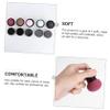 FRCOLOR 15pcs Dual-use Makeup Foundation for Wet and Dry Application Mushroom-shaped Cosmetic Easy to Carry Flexible and Durable for Makeup Finish view 2