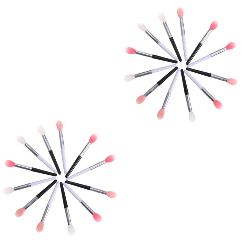 FRCOLOR 24pcs Travel Lipstick Applicator Brush Makeup Lip Brush Small Makeup Lip Mask Cosmetics
