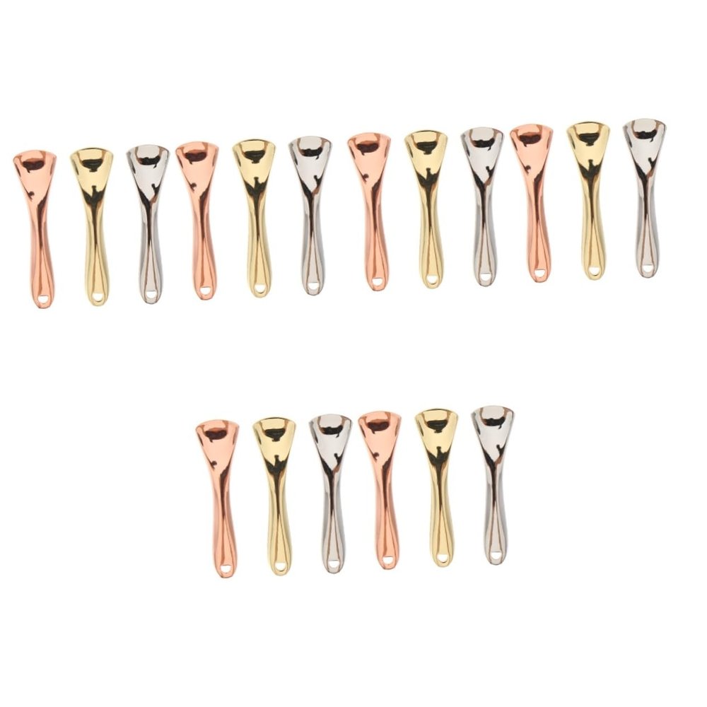 Mobestech 18pcs Eye Massage Spoons Beauty Scoop for Mixing and Applying Creams Moisturizers and Facial Masks Skincare Tool for Easy Application Random Color