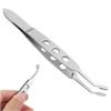 NinthAvenue Basics Meibomian Gland Expressor, Premium Stainless Steel Eye Stye Remover Forceps Face Care Eyelid Massage Tweezers for Dry Eyes Dredge Gland Secretory Duct of Eyelid (Rectangle Tip) view 1