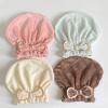 Jseng Microfiber Hair Towel Caps for Women with Cute Bowtie, 2Packs Fast Drying Hair Towel Caps for Curly Long Wet Hair Anti Frizz view 4