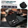 Balacoo Shears Cases for Hairstylists Pu Hairstylist Leather Case for Salon Professional Hairdressing Tool Storage for Salon Barber, 22X10X3CM, Black view 3