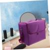 1pc Organizer Storage Multi-Layer Multifunction Exquisite Tools Layers Cosmetic Travel Case, Purple, 29x21cm view 3