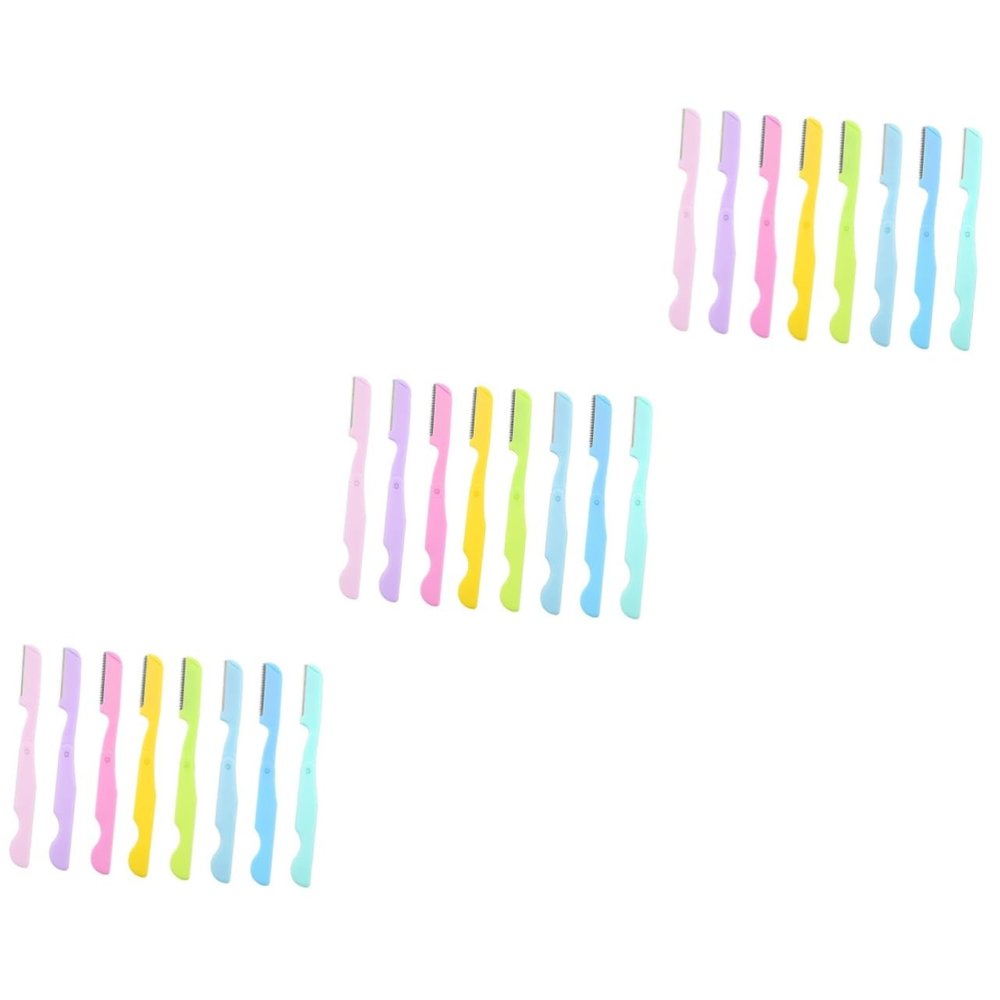 Mipcase 24pcs Eyebrow for Women Portable Eyebrow Trimmers Gentle Design for Safe Hair Removal Compact Beauty Tool