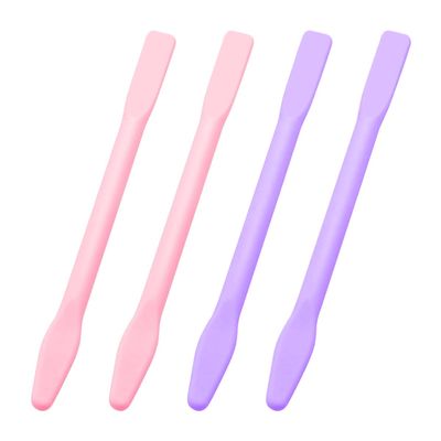 dxfiuyio 4Pcs Eyebrow Wax Sticks Silicone Wax Stick Non-Stick Small Wax Sticks Eyebrow Waxing Sticks Wax Spatula Reusable Wax Sticks for Home Salon Body Use