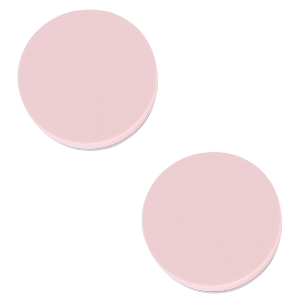 DOITOOL 2pcs Empty Powder Case with Elastic Mesh Design Round Makeup Container for Loose Powder with Puff for Daily Use and Travel