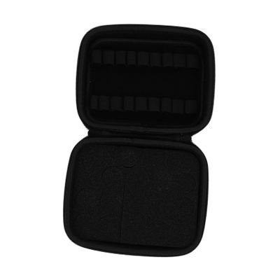 DOITOOL 1pc Essential Oil Carrying Case Black Multigrid Storage Pouch for Organized Essential Oil Bottles Shock Scratch Travel Storage Convenient Handle for