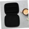 DOITOOL 1pc Essential Oil Carrying Case Black Multigrid Storage Pouch for Organized Essential Oil Bottles Shock Scratch Travel Storage Convenient Handle for view 2