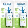 BLUE LIZARD Mineral Sunscreen Stick with Zinc Oxide SPF 50+ Water Resistant UVA/UVB Protection Easy to Apply Fragrance Free, Kids, Unscented, 0.5 oz (Pack of 2) view 1