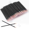 JOCEMY 100 Pack Disposable Eyeliner Brush, Ultra-fine Point Eye Liner Applicator Cosmetic Eye Wands Makeup Brushes Tools (Color: Black) view 1