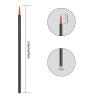 JOCEMY 100 Pack Disposable Eyeliner Brush, Ultra-fine Point Eye Liner Applicator Cosmetic Eye Wands Makeup Brushes Tools (Color: Black) view 2