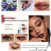 JOCEMY 100 Pack Disposable Eyeliner Brush, Ultra-fine Point Eye Liner Applicator Cosmetic Eye Wands Makeup Brushes Tools (Color: Black) view 3