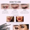 JOCEMY 100 Pack Disposable Eyeliner Brush, Ultra-fine Point Eye Liner Applicator Cosmetic Eye Wands Makeup Brushes Tools (Color: Black) view 4