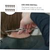 10pcs Muffler Silencers Hair Professional Barber Hairdressing Barber Clippers for Hair Salon Scissor Cosmetic Component Metal view 2