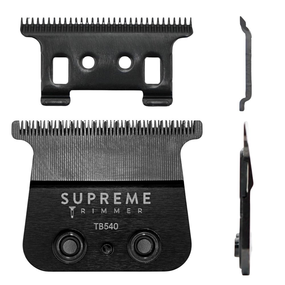 Supreme Trimmer Replacement Deep Tooth T-Blade TB540 | 0 Gap Adjustable, DLC Coated Stainless Steel Trimmer Blade for Recharge ST777