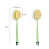 1PCS Double-Sided Scrub,Long Handle Shower Brush Soft Hair Shower Brushes Exfoliator Skin Cleaning Brush(Brush,Pink) view 2