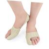Gatuida 3pcs Thumb Appliance Hallux Protector Leather Toe Straighteners for Bunion Relief Apricot Yellow Lightweight Foot Care for Men Women view 3