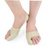 Gatuida 2pcs Thumb Appliance Hallux Protector Leather Toe Straightener for Men Women Apricot Yellow Lightweight Design for Bunion Relief view 4