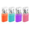 3 Pack Stainless Steel Manicure Set Grooming Kit Compact Colors Travel Case Gift Cuticle Pusher Nail Clippers Scissors File Groom Mani Pedicure Professional Nail Care Portable Travel Beauty Tools view 3