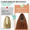 Cephermer Ponytail Extension Claw 18" Long Curly Wavy Clip in Natural Looking Synthetic Hair Extension Ponytail Hairpiece for Women Light Auburn view 3