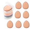 7pcs Mini Finger Puff, Mini Finger Makeup Puff Mini Triangle Makeup Puff Soft Beauty Makeup Tools for Foundation, Repair Cream(brown) view 1