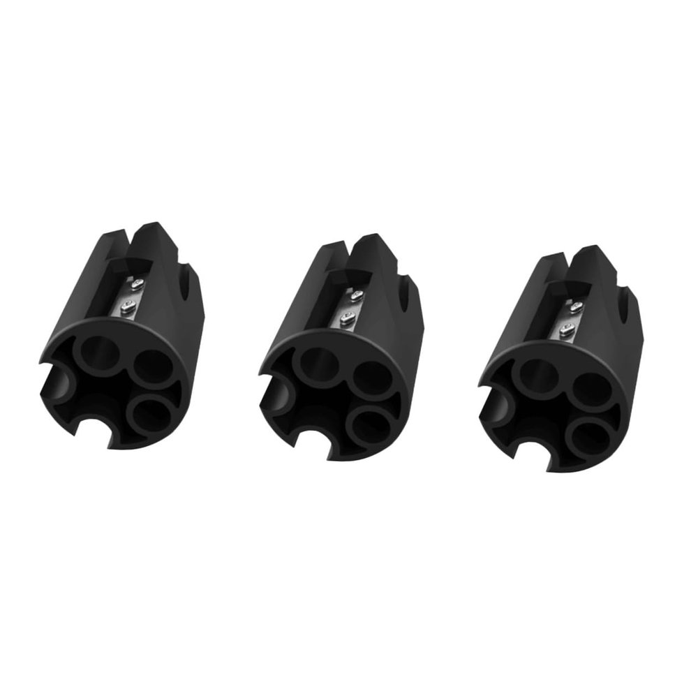 Mipcase 3pcs Useful Eyebrow Pencil Sharpener Tool Slot for Shaping Lightweight Design for and Outdoor Use for Makeup Enthusiasts