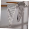 DOITOOL 2pcs Fleece Hair Drying Caps Towels for Quick Drying Lightweight and Portable for Home Use and Travel Grey Striped Design view 2
