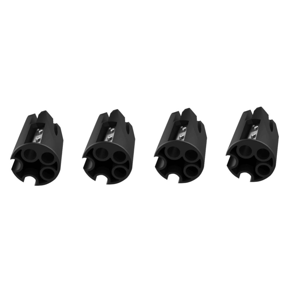Mipcase 4pcs Brow Pencil Sharpener Tool for Women Compact and Multi-Functional Eyebrow Cosmetic Sharpener Easy to Carry and Use for Home Office and School Makeup Needs