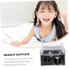 BIUDECO 4pcs Dual Hole Makeup Pencil Sharpener Cosmetic Tool for Eyebrow Lipstick Eye Makeup Black Random Lid view 2
