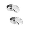 FRCOLOR 2pcs Large Shaving Bowl Beard Cleaner for Sink Shaving Soap Mug Container Lid view 1