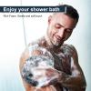 MTDLYICE Loofah Sponge XXL-100g 4 Pack, Bath Sponge Soft Mesh Shower Puff Loofah for Men, Exfoliating Body Scrubber for Women, Shower Accessories (Blue Gray) view 4