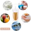 10pcs Self Supporting Nozzle Bag 250ml Suction Nozzle Bag Cosmetic Bag Makeup Bag Transparent Self Supporting Bag, Beverage Bag(#1) view 2