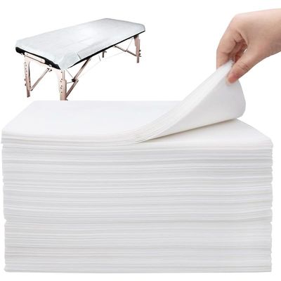 Disposable Bed Sheets 100 Pcs 31" x 71" Massage Table Sheets Non Woven Fabric SPA Bed Cover Breathable for Massage Beauty Tattoos, Spa, Beauty Salon Soft, Skin-friendly Disposable Sheet (Dark Grey)