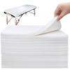 Disposable Massage Table Sheets-Massage Table Sheets Non Woven Fabric SPA Bed Cover, Message Table Sheets Breathable for Massage,Salon And Tatoo 31"x71"- Pack of 200 (White) view 1