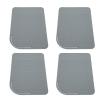 4Pcs Heat Straightener, Corrugated Design Heat Straightener Mat 4Pcs Soft Silicone Heat Straightener Pad for Hair Straighteners, Heat view 1