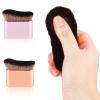 2pcs Self Tanning Brushes, Liquid Foundation for Self Tan Brush Applicator Body Makeup Brushes for Self Tanner Body Face (Rose Pink, Gold) view 4