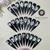 Set 100Pcs Handmade 3D Acrylic Flowers For Nails Art Decor Set, White 3D Flowers For Nails, Acrylic Flower Nail Art Diverse Collection in One Box for Nail Designs For Women (White 100PCs) view 2